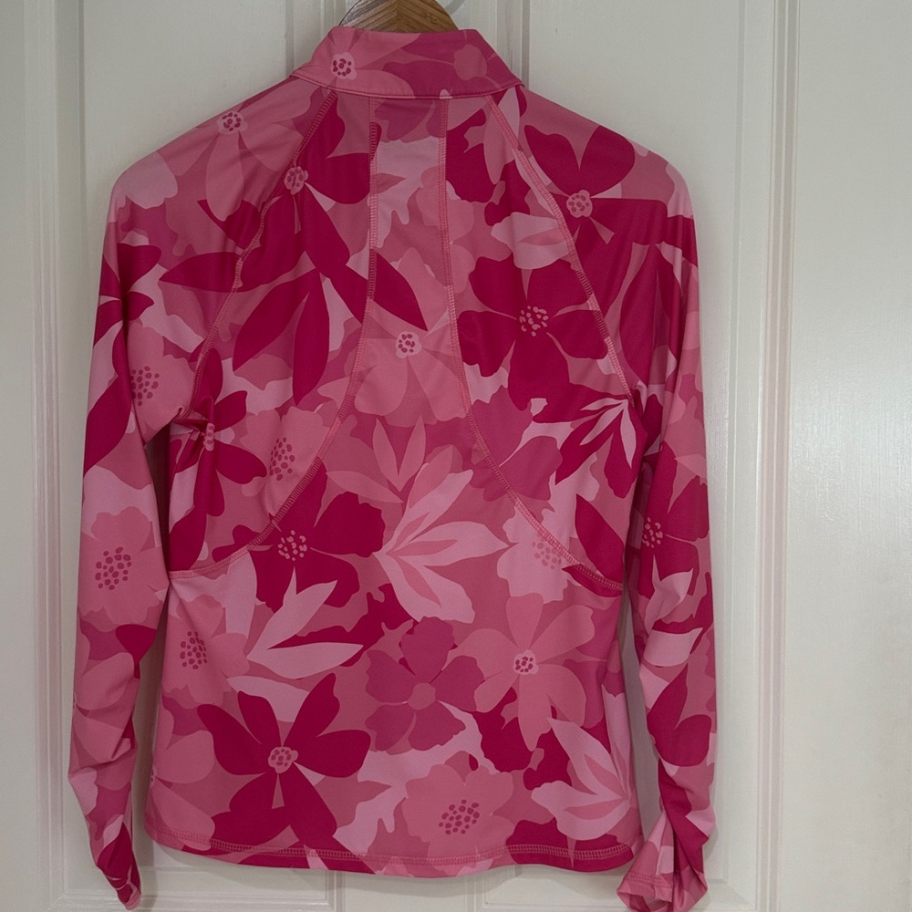 G/FORE Pink Floral Long Sleeve Tee - Picture 2 of 2